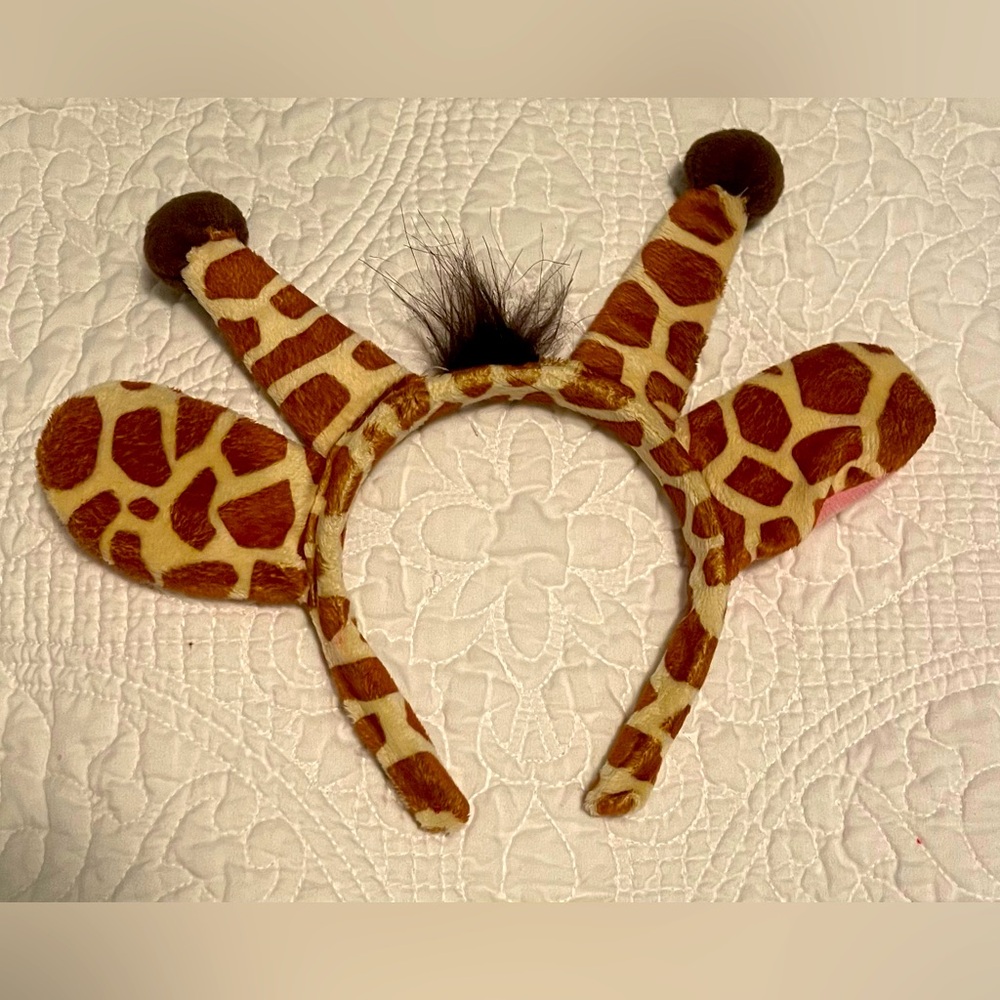 🦒 Awesome Antler Giraffe Print Headdress Headband 🦒